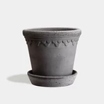 Kép 1/7 - Bergs Potter szürke Koppenhága virágcserép, 16cm átmérővel