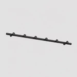 Kép 1/2 - Minimalista svéd előszobai fogas, ESSEM Design Classic, black, 60cm