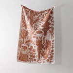 Kép 1/3 - Gyapjú takaró rókás 90 x 130cm-es méretben
