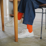 Kép 2/7 - japán pamut zokni limitált apricot orange színben