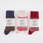 Kép 2/10 - gyapjú zokni jacquard mintás