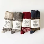 Kép 10/10 - gyapjú zokni jacquard mintás