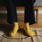 Kép 2/8 - Nishiguchi selyem zokni sárga színben
