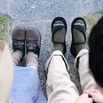 Kép 2/3 - Nishiguchi Kutsushita gyapjú zokni, khaki