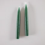 Kép 2/2 - Színes gyertya párban, bottle green