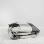 Kép 5/5 - Gyapjú takaró, vintage kockás