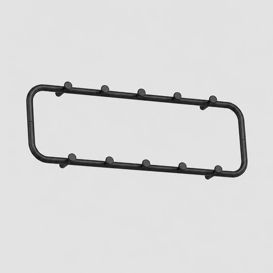 Minimalista svéd előszobafogas, ESSEM Design Classic, black, 60cm