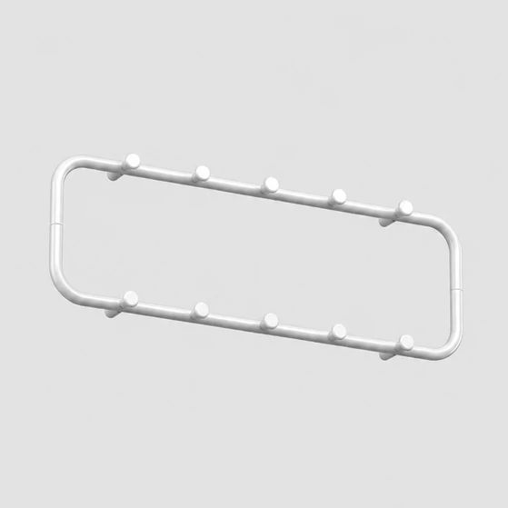 Minimalista svéd előszobafogas, ESSEM Design Classic, white, 60cm
