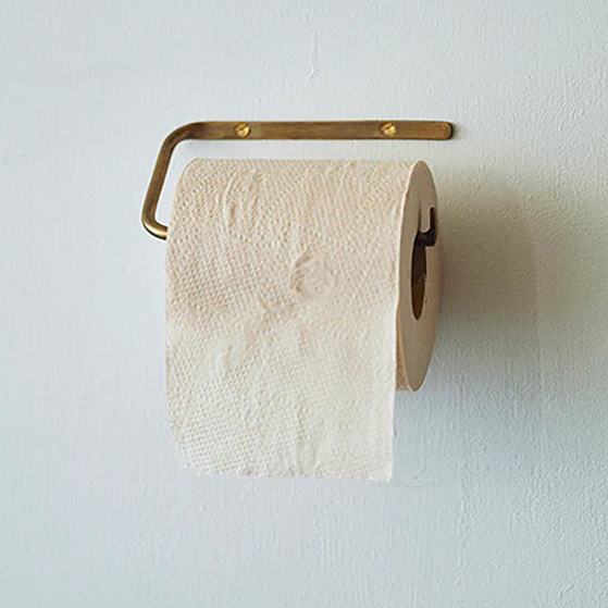 WC papír tartó sárgarézből