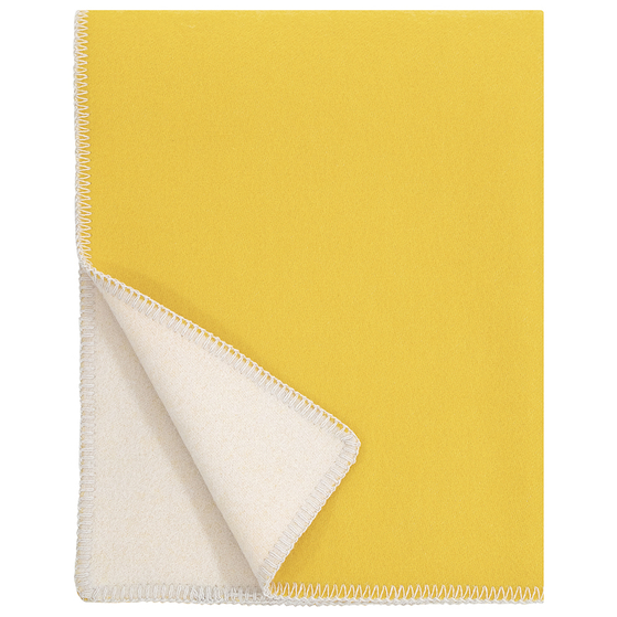 TUPLA gyapjú takaró yellow - light beige színben