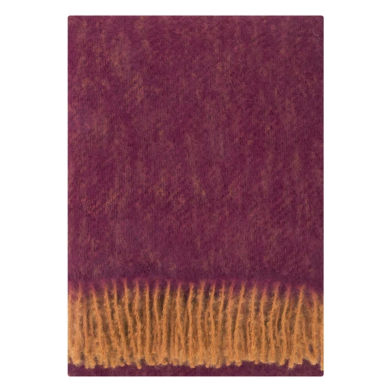 Mohair takaró bordó színben