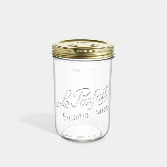 Le Parfait Familia Wiss, 1000ml űrtartalmú üveg csavaros tetővel