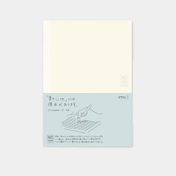 MIDORI notesz, kockás lapokkal, A5 méretben