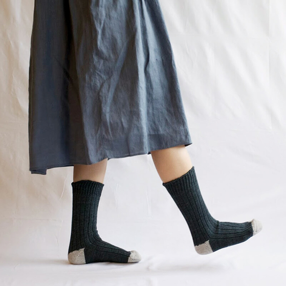 Nishiguchi Kutsushita pamutból készült zokni