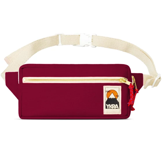 YKRA övtáska Fanny Pack bordó színben