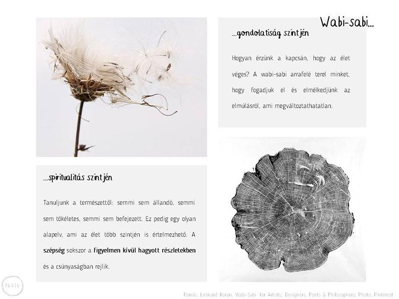 a wabi sabi jelentése Leonard Koren könyve alapján