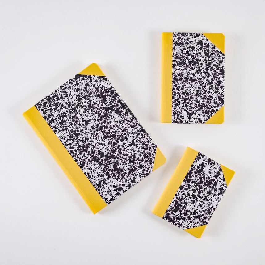 Emilio Braga notebooks, yellow