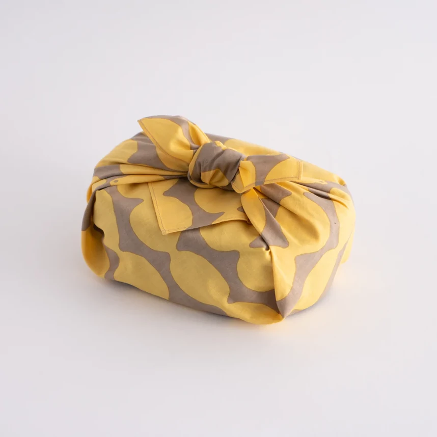 Kamawanu furoshiki kendő, lemon mintával