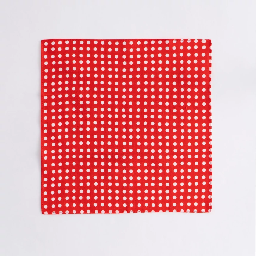 Kamawanu szalvéta, dots red mintával