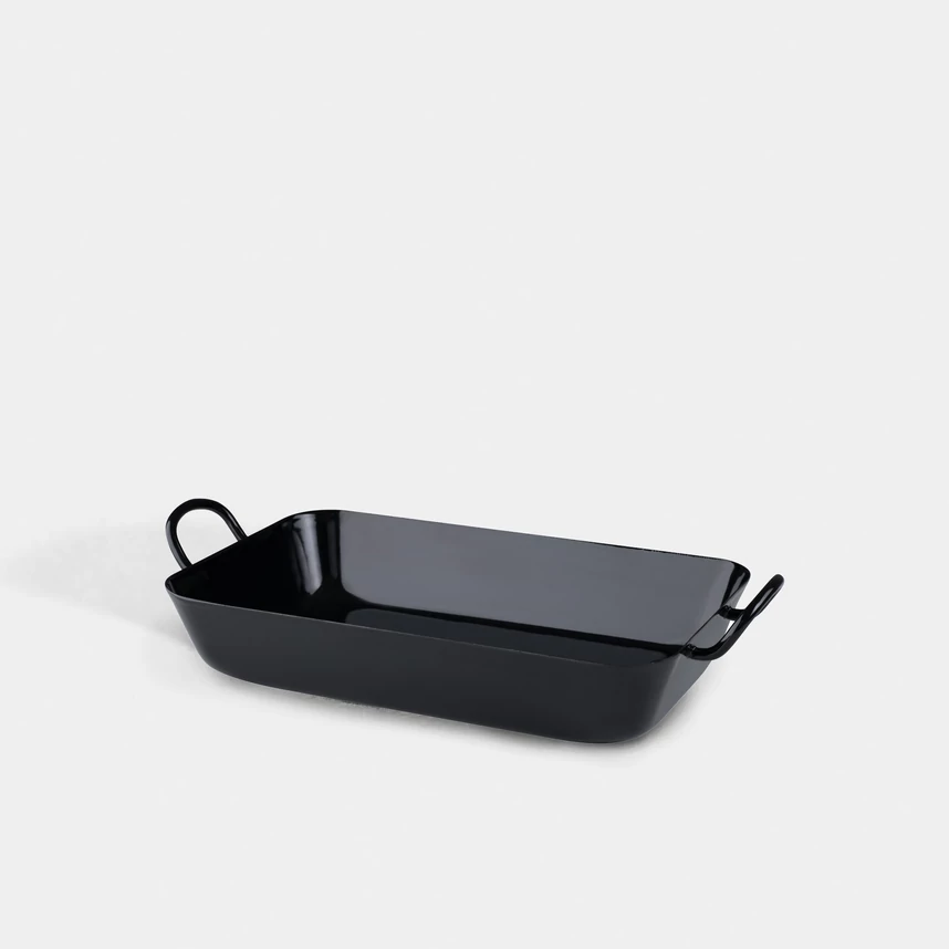 RIESS tepsi, fekete, 26x17cm