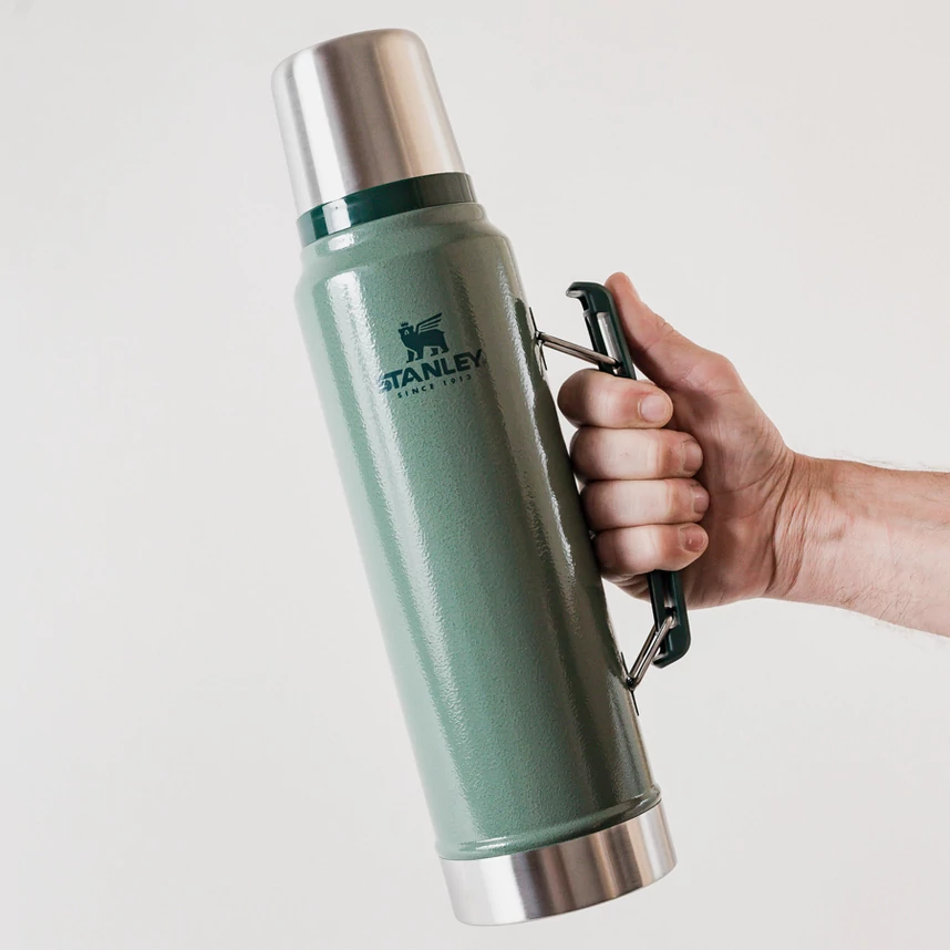 Garrafa Térmica Stanley Master Vacuum - Verde 1L - Foto 9
