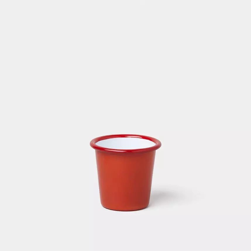 Falcon mini zománc pohár, piros színben